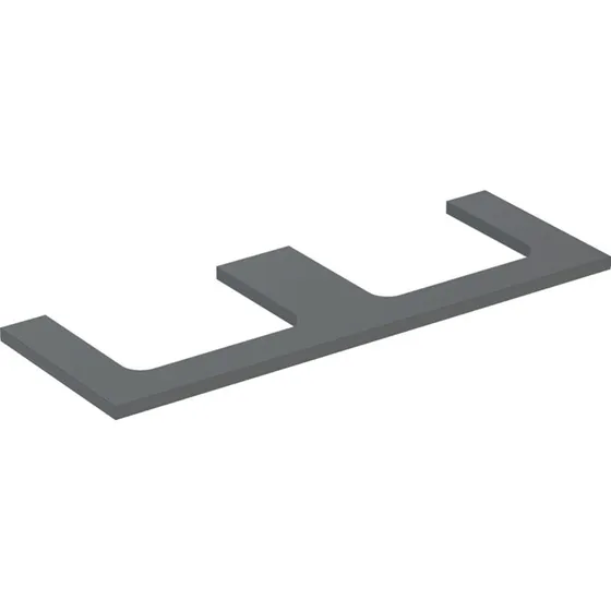 Geberit One bordplade, 133,8x47,3 cm, mat antracit