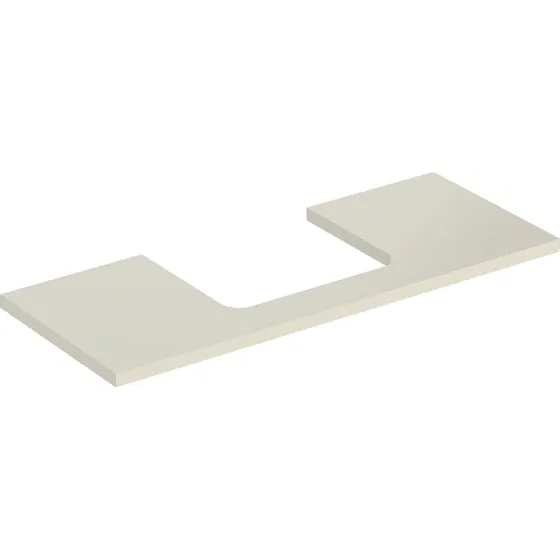Geberit One bordplade 119x47,3 cm - Højglans beige