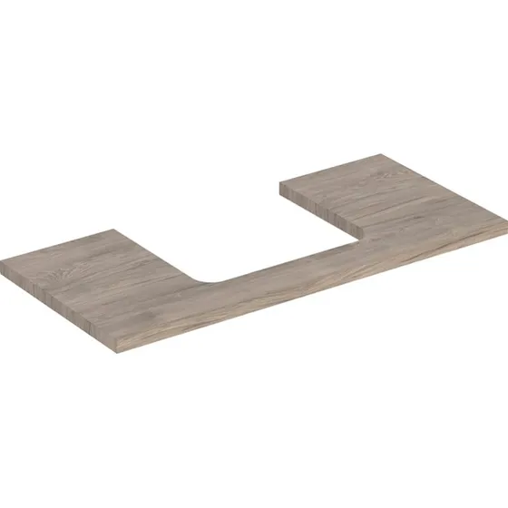 Geberit One bordplade, 104,2x47,3 cm, valnød