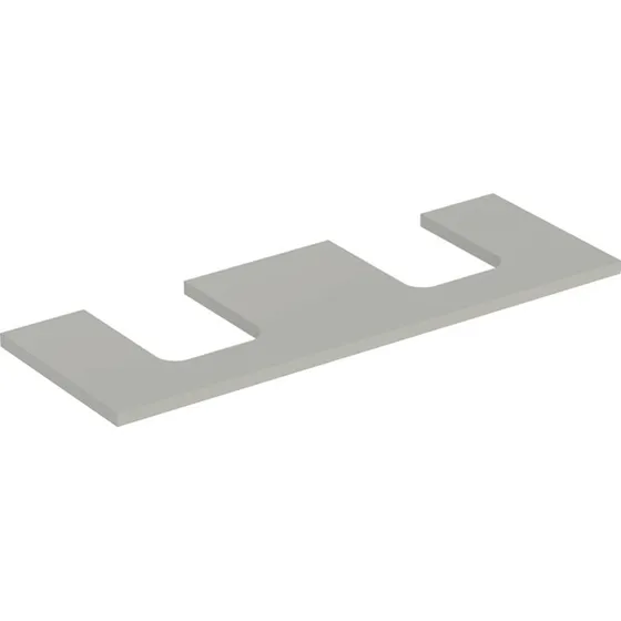 Geberit One bordplade, 133,8x47,3 cm, mat grå