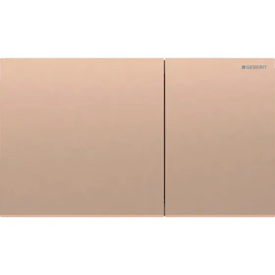 Geberit Sigma 70 Square betjeningsplade - Børstet rødguld