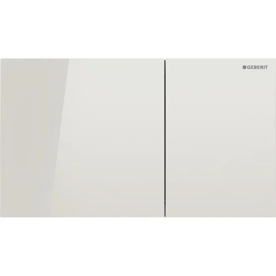 Geberit Sigma 70 Square betjeningsplade, beige glas