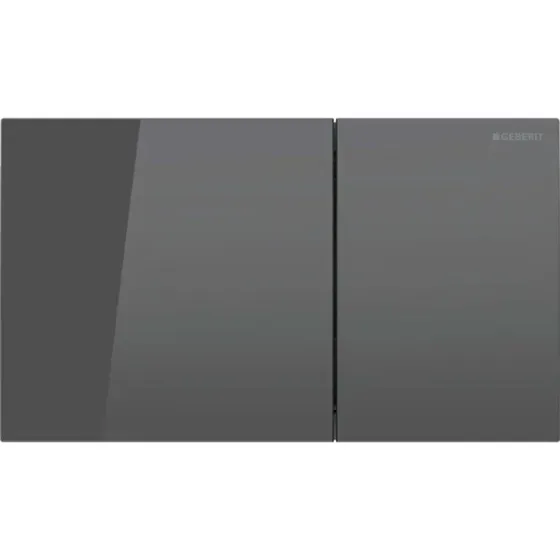 Geberit Sigma 70 Square betjeningsplade, gråt glas