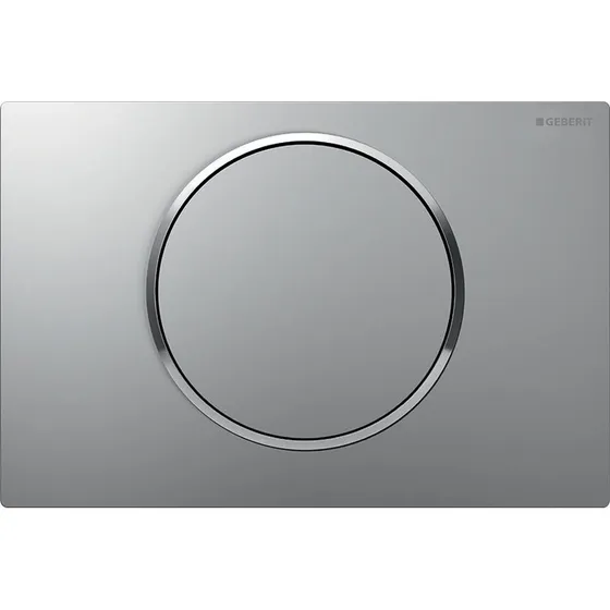 Geberit Sigma 10 Round betjeningsplade, mat krom/krom