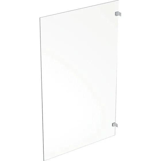 Contura Shower Showerama Art brusevæg, 90 cm, klart glas, krom