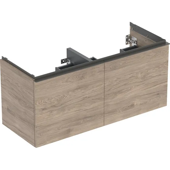 Geberit Acanto underskab i nøddetræ, 118,4x47,5 cm