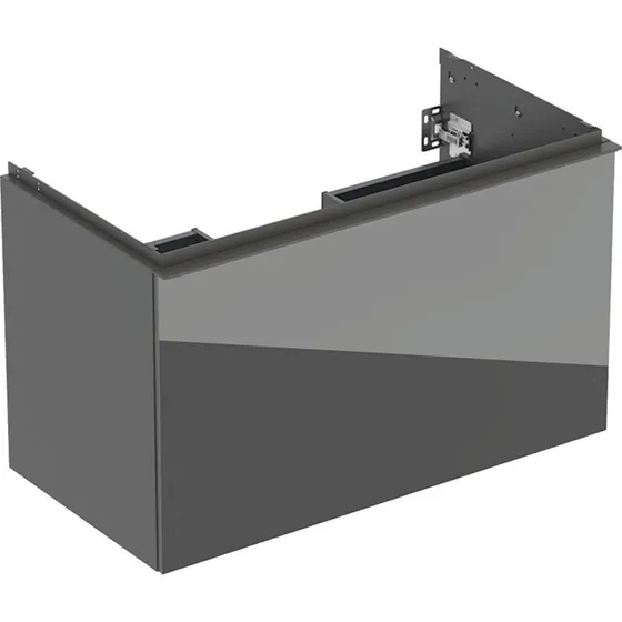 Geberit Acanto underskab 88,8x47,5 cm, grå glas