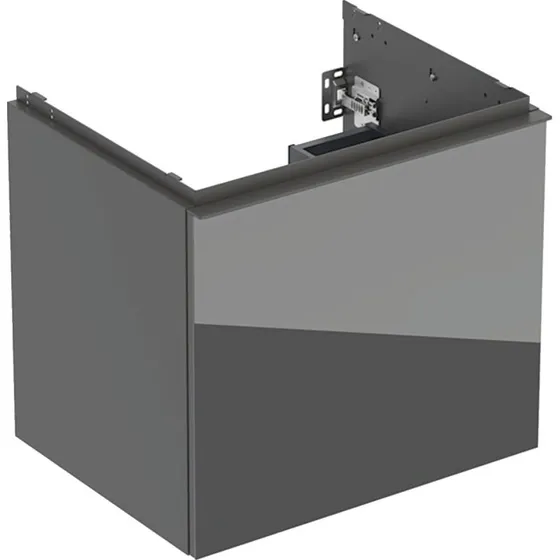 Geberit Acanto underskab 59,2x47,5 cm - Grå glas