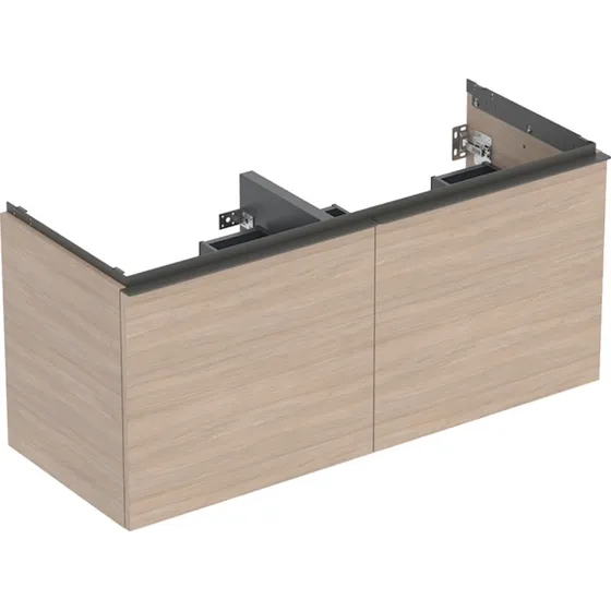 Geberit Acanto underskab i eg til dobbeltvask, 118,4x47,5 cm