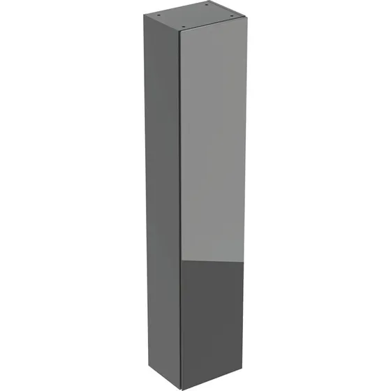 Geberit Acanto højskab, 36x180 cm, grå glas
