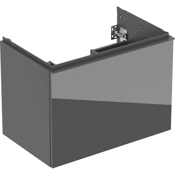 Geberit Acanto underskab 74x47,5 cm, grå glas