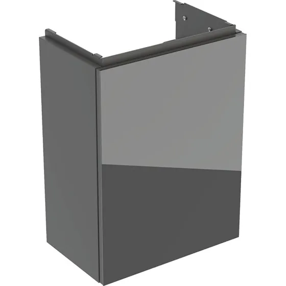 Geberit Acanto underskab, 39,2x24,6 cm, grå glas