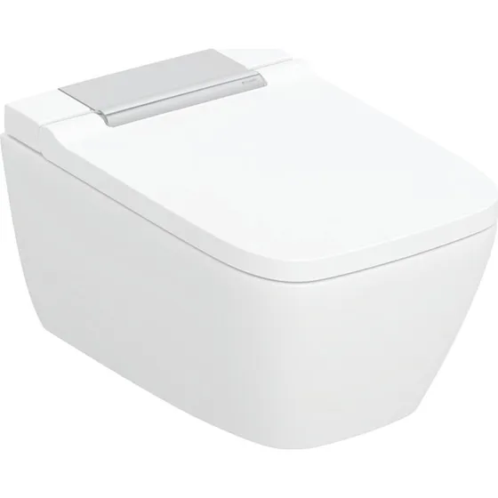 Geberit AquaClean Sela Square douchetoilet, hvid/krom