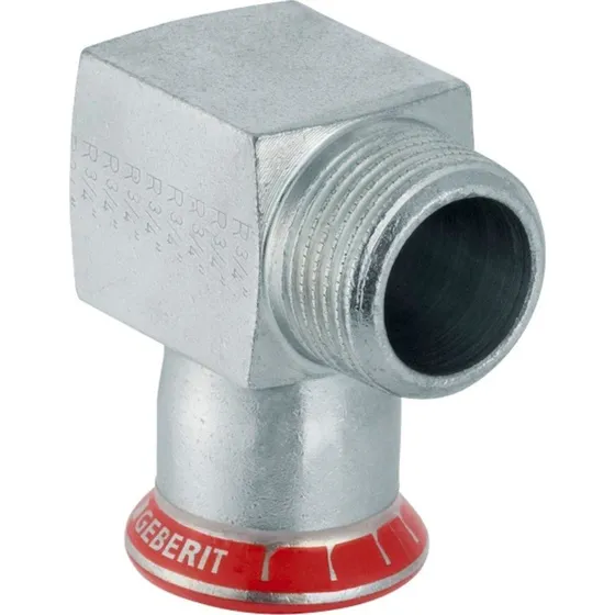 Geberit Mapress 90° overgangsvinkel 18 mm x 1/2" (10 stk)