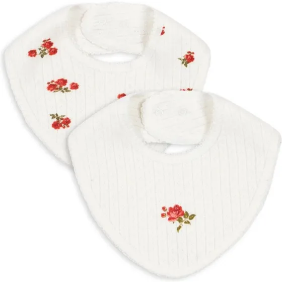 Konges Sløjd Minnie 2-pak hagesmække Rose Red/Snow White