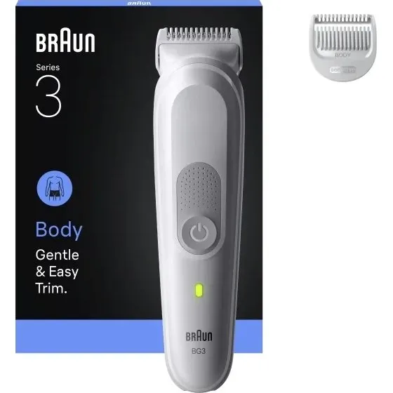 Braun Series 3 BG3530 Bodytrimmer – Hvid