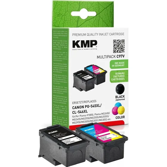 KMP C97V XL Blækpatron Multipack - Sort & Farve til Canon