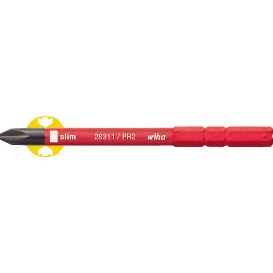 Wiha SlimBit PH2 1000V til SlimVario og SlimTorque (75mm)