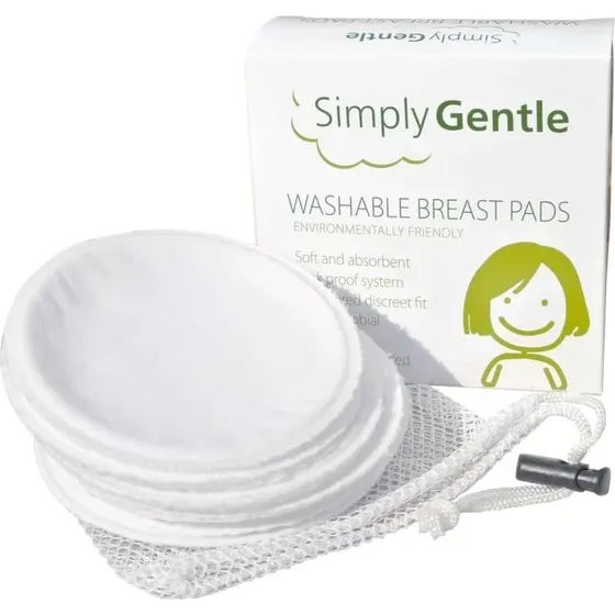 Simply Gentle vaskbare ammeindlæg, 6 stk. + vaskepose