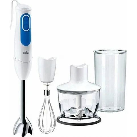 Braun Multiquick 3 MQ3035 Sauce stavblender, 700 W, blå/hvid