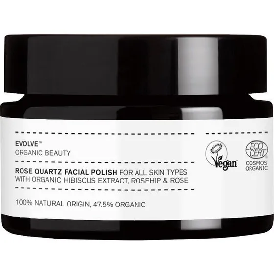 Evolve Organic Beauty Rose Quartz Face Polish 30ml