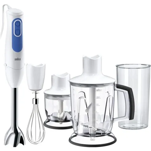 Braun MQ3045WH MultiQuick 3 stavblender 700 W — hvid/blå