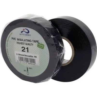 Nitto21 Sort PVC Tape 15mm x 10m Nr. 21