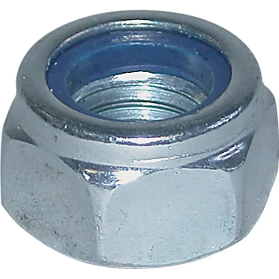 4mm låsemøtrik, elforzinket - 200 stk