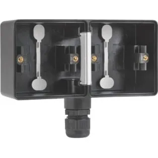 Hydro Underlag 2-modul, 1x M20, IP55, Sort