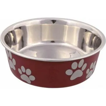 Trixie madskål rustfrit stål Ø14 cm 450 ml, skridsikker