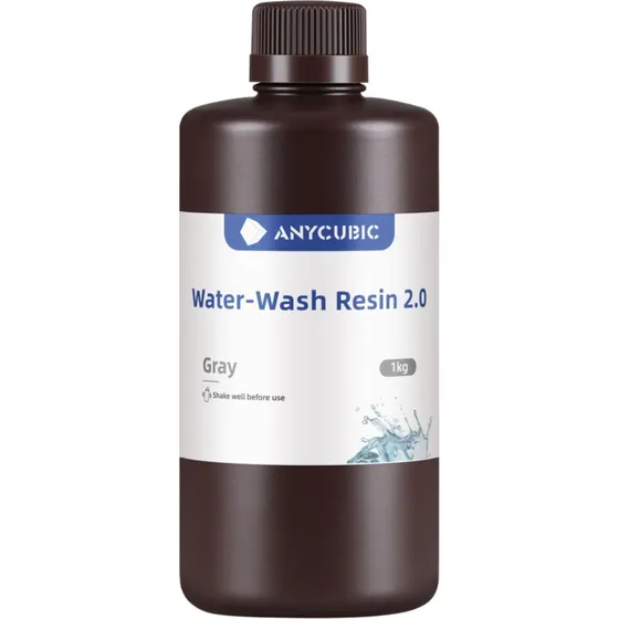 Anycubic Water-Wash Resin 2.0 - Grå - 1 kg