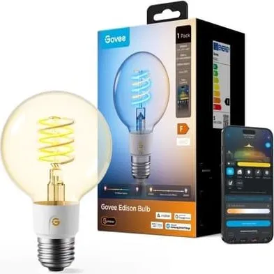 Govee E27 Smart Edison G80 Pære 500lm RGBWW Matter