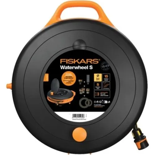 Fiskars Comfort Waterwheel S 9mm 15m - Kompakt vandingshjul