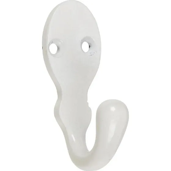 Ib Laursen Knage enkelt hvid - 6 cm