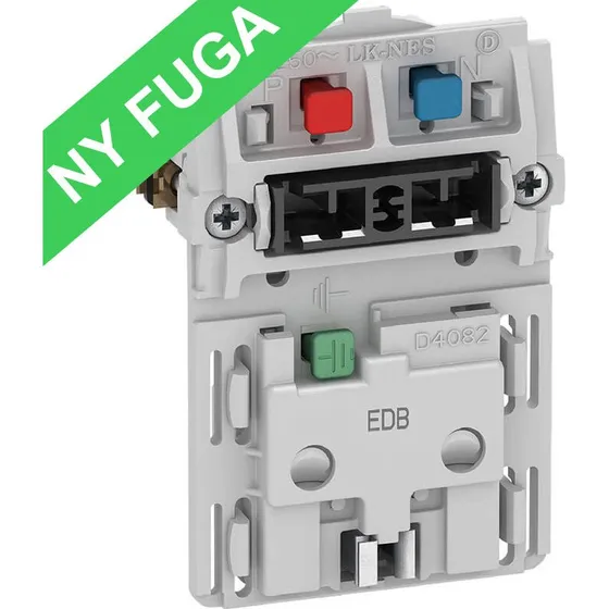 Fuga stikkontakt EDB 2-polet m/jord og afbryder