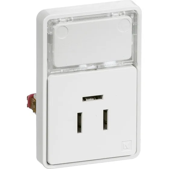 LK FUGA Telefonudtag 1½ modul, hvid