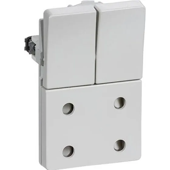 LK FUGA Dobbelt stikkontakt 2-pol lysegrå