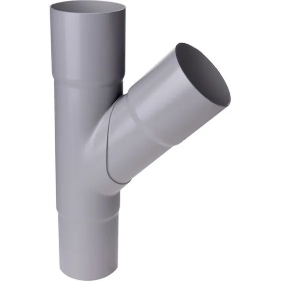 Plastmo grenrør 45 grader 110 mm, grå