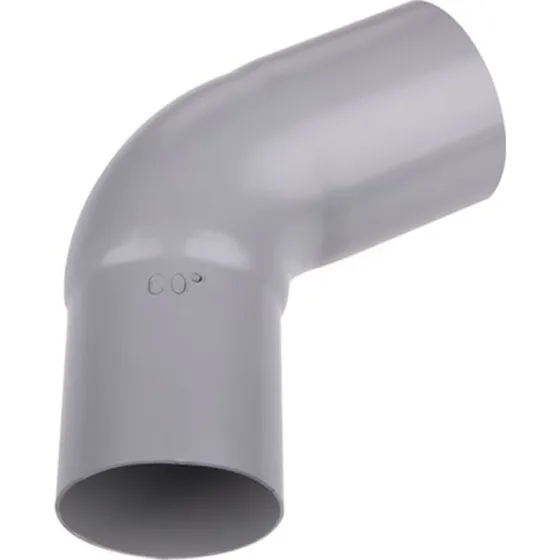 Plastmo bøjning 60 grader, 110 mm, grå