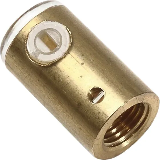 Messing klemmenippel med 10mm indvendigt gevind