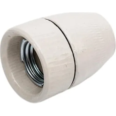 Porcelænsfatning E27 M10 glaseret med jord