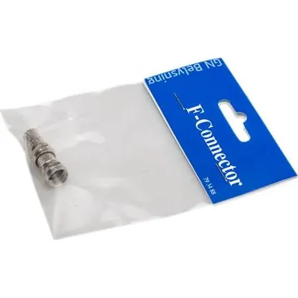 F-Connector til 7 mm antennekabel (2-pak)
