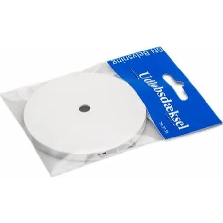 Dæksel til udtag, hvid, Ø 80mm - Ny model