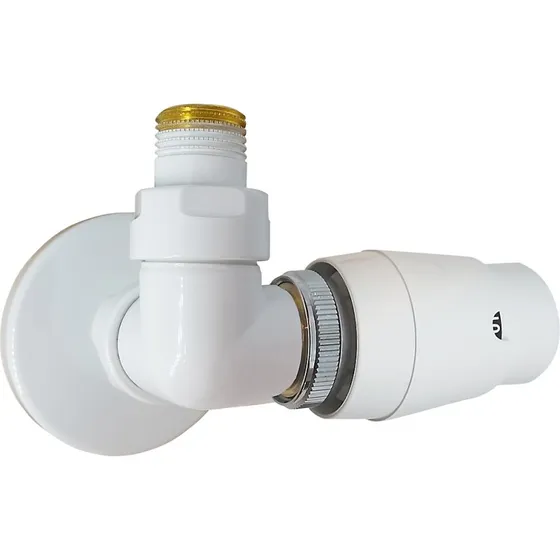 Kriss Corner ventilsæt 1/2'' vinkelløbende returventil, hvid