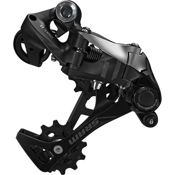 SRAM X01 X-Horizon Type 2.1 bagskifter 11 gear, long cage, sort/grå