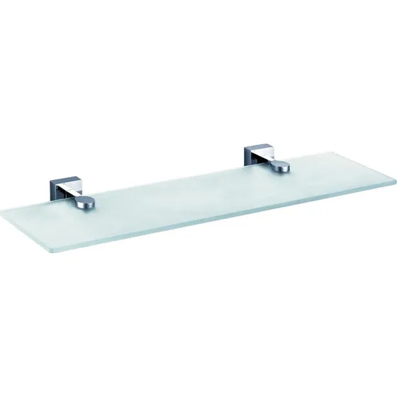 Hefe Ideal glashylde, 53x14,7 cm, matteret glas med messing