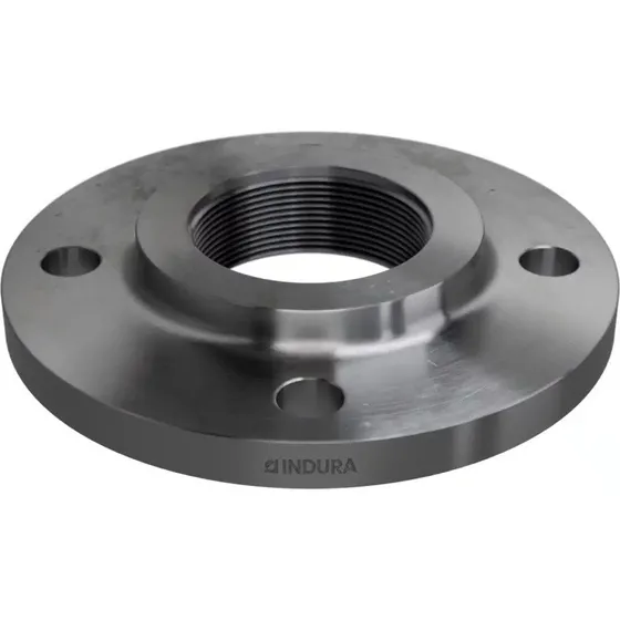 Sort stålflange 1/2" med 4 bolthuller, 95 mm