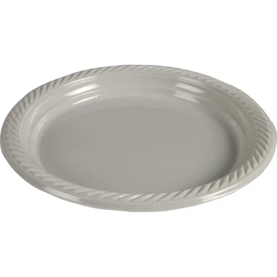 Abena Gastro Tallerken PP Lysegrå Ø23cm 25 stk.
