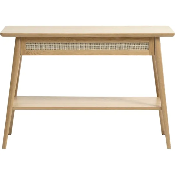Nordique Design Barrali Konsolbord i Natur Eg og Rattan 110x40 cm