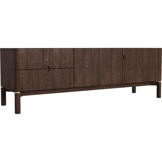 Nordique Design Arun TV-bord i espresso egefinér - 160 cm